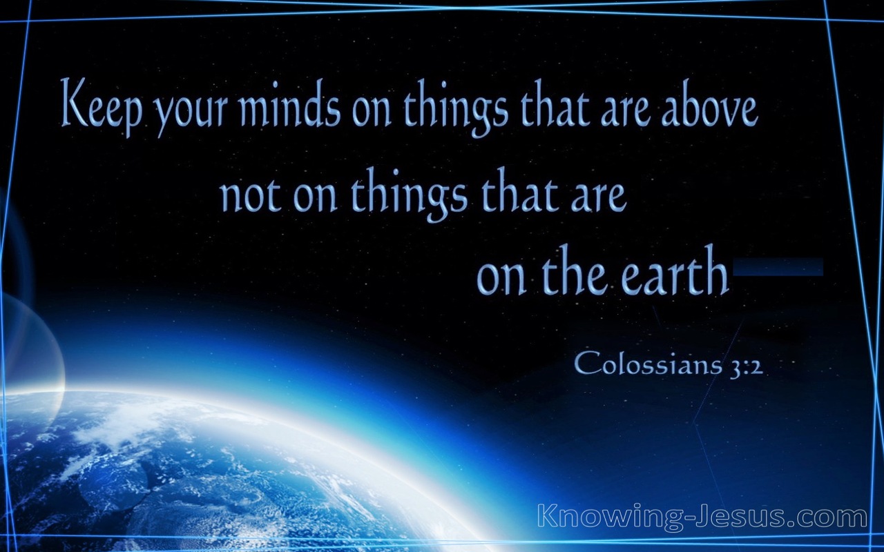 Colossians 3:2 Things Above (black)
